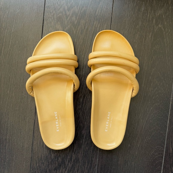 Everlane The Form Three Strap
Slide Sandals in Apricot - Picture 4 of 8